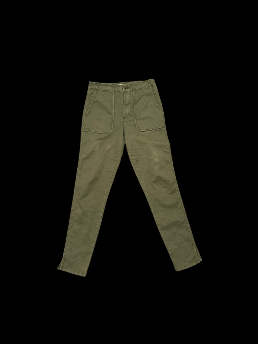 ✨ Joie khaki green
cargo pants with zipper pockets Size 26"✨
